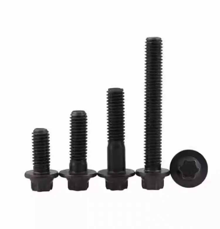 low price high quality black finished zinc/nickel plated Carbon Steel ss304 316 Hexalobular Head Bolt With Flange DIN34800/34801