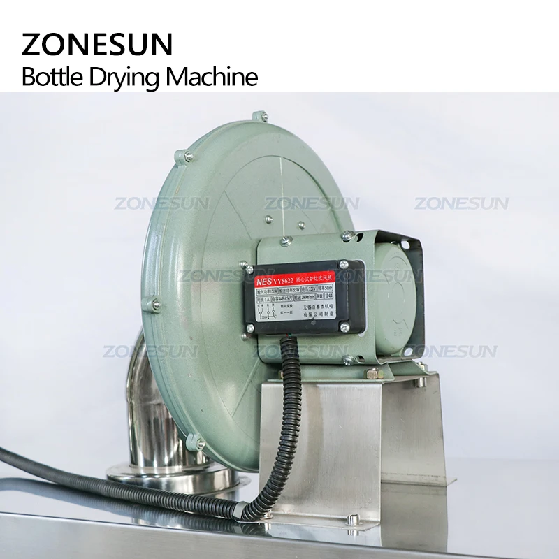 ZONESUN ZS-HG6000 Hot Air Glass Bottle Jars Tunnel Type Drying Machine High Temperature Bottle Dryer for Filling Production Line