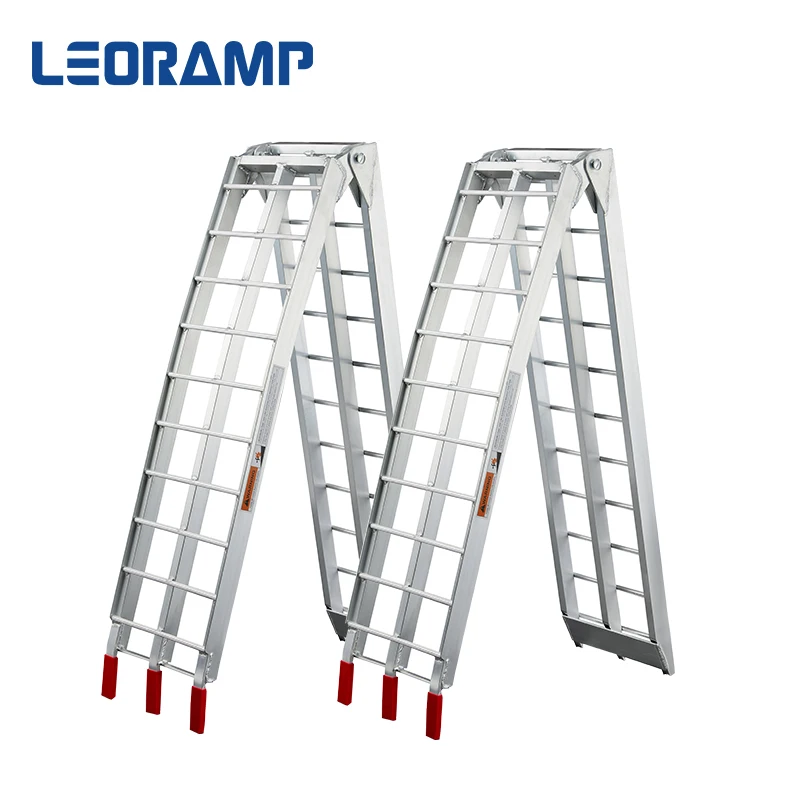 Maximum load bearing capacity 680KG portable aluminum folding loading atv ramps