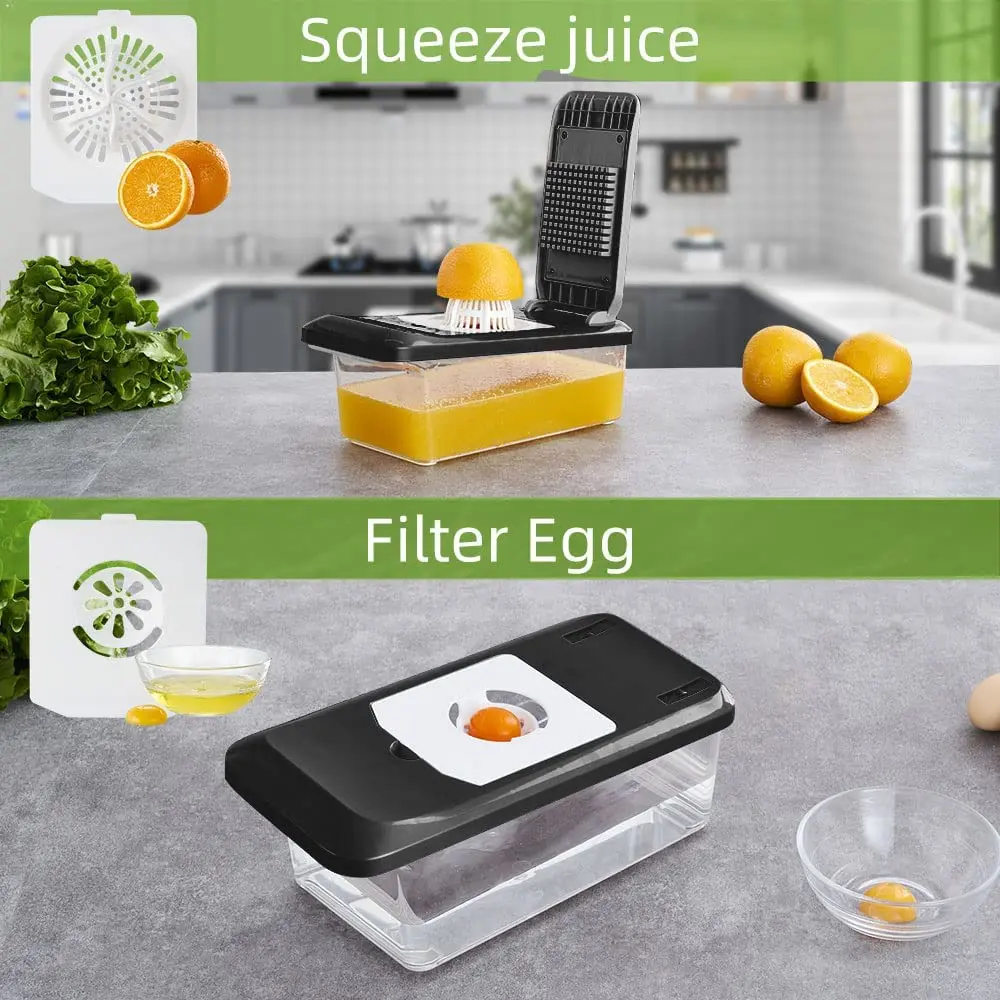 Portable Chopper Multifunctional Food Dicer Mandoline Vegetable Fruit Slicer Shredder Kitchen Food Cutter Tool