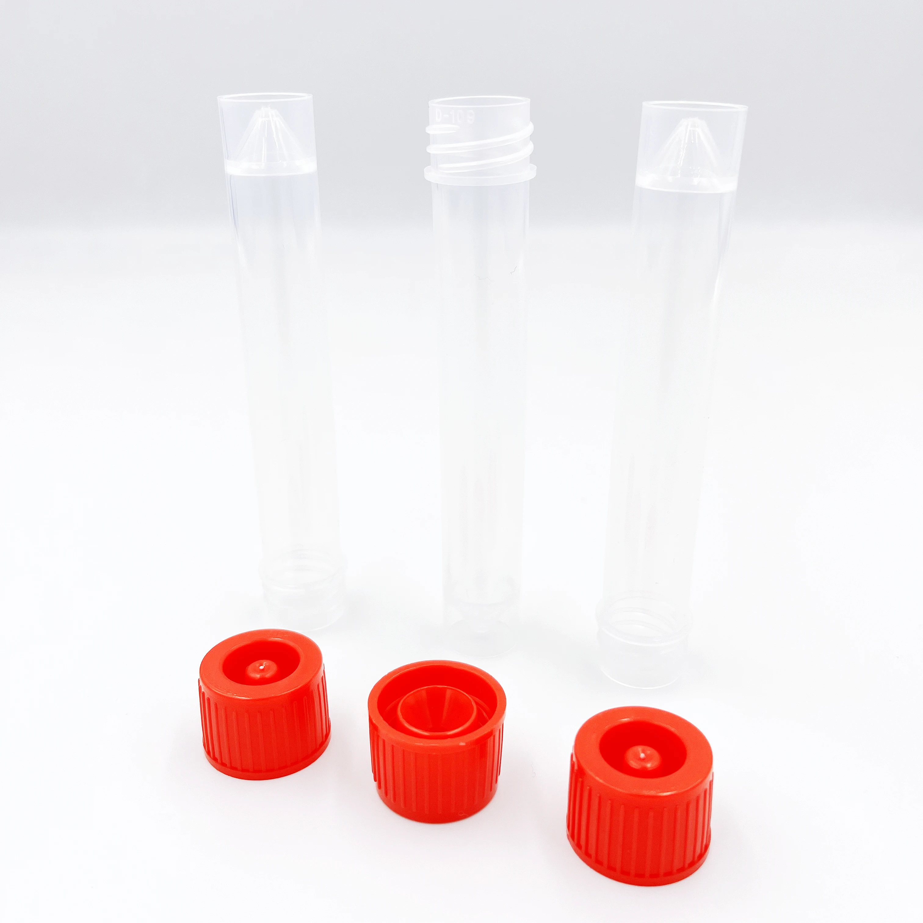 10ML PP Grade Self-Standing Sampling Tube with Plug Seal Cap,disposable screw sample specimen storage