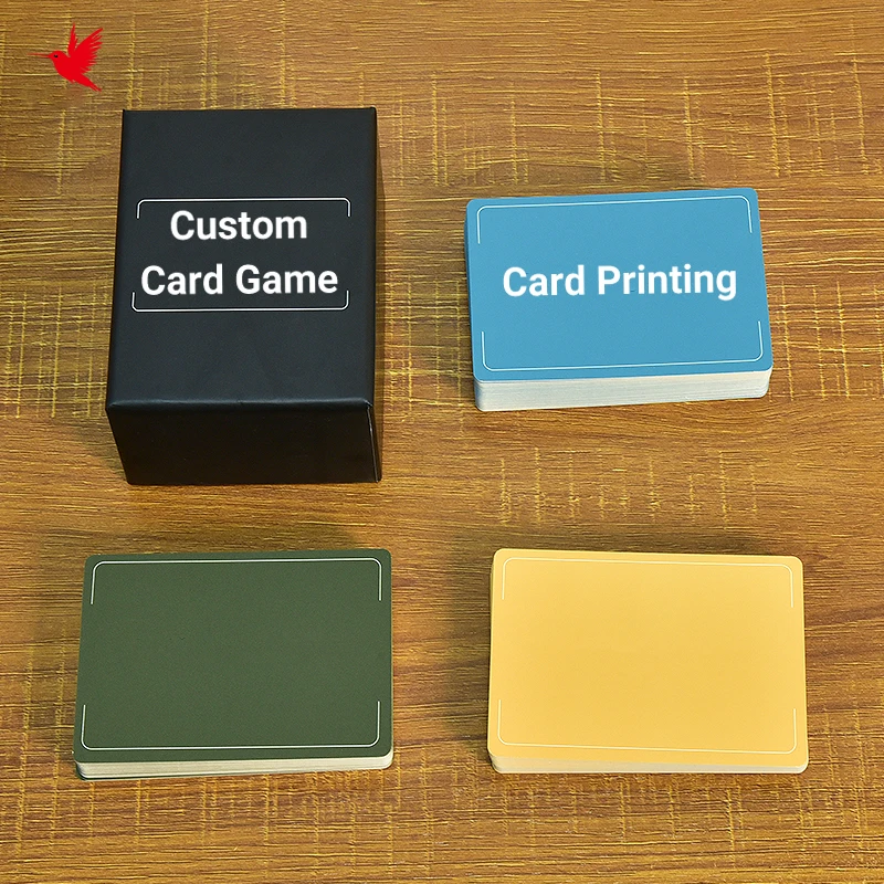 Manufacturer Custom Art Paper Card Deck Wholesale Party Game Playing and Promotional Cards with Box