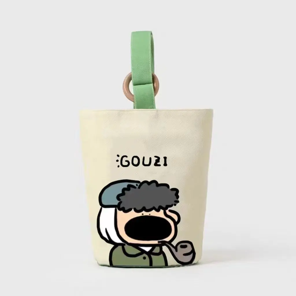 fice worker portable tote bag canvas bucket bag cute bucket type hand bag bento Bao Ma going out handbag