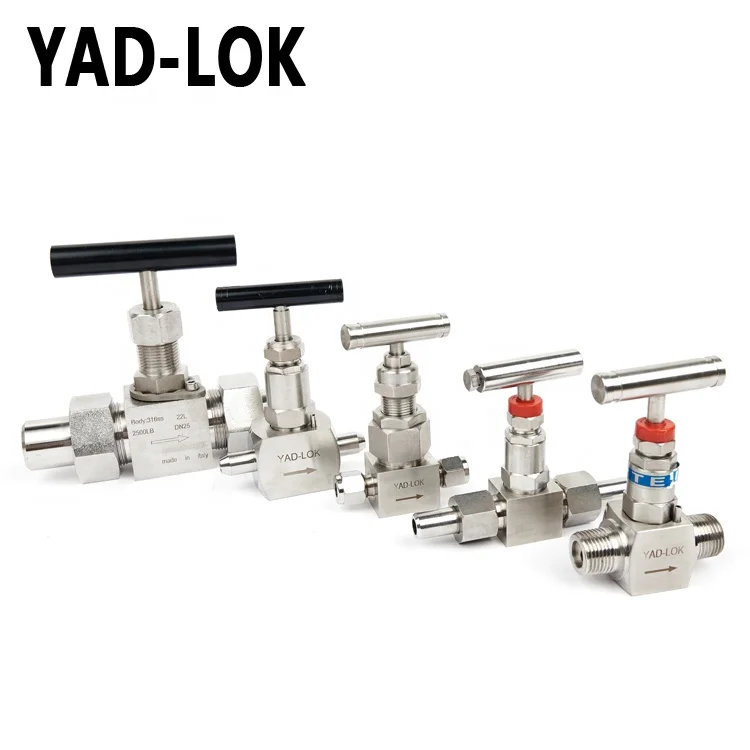 YAD-LOK от китайского поставщика для пальцев, искусственные бриллианты, Т-образный из нержавеющей стали игольчатые клапаны высокого давления