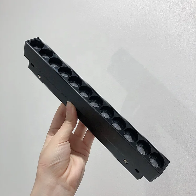 Dali Smart 48V Magnetic LED Linear Track Spot Lighting System Magnetic Magnet Rail LED Lamp Track Light 90 Aluminum Alloy 100