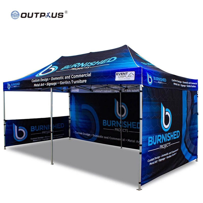 Aluminium outdoor 3x6m waterproof pop up canopy commercial exhibition kiosk booth trade show tent for event