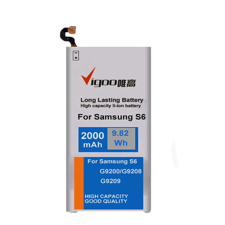  Oem китайский завод литий-полимерная батарея 2000 мАч для мобильного телефона Samsung Galaxy