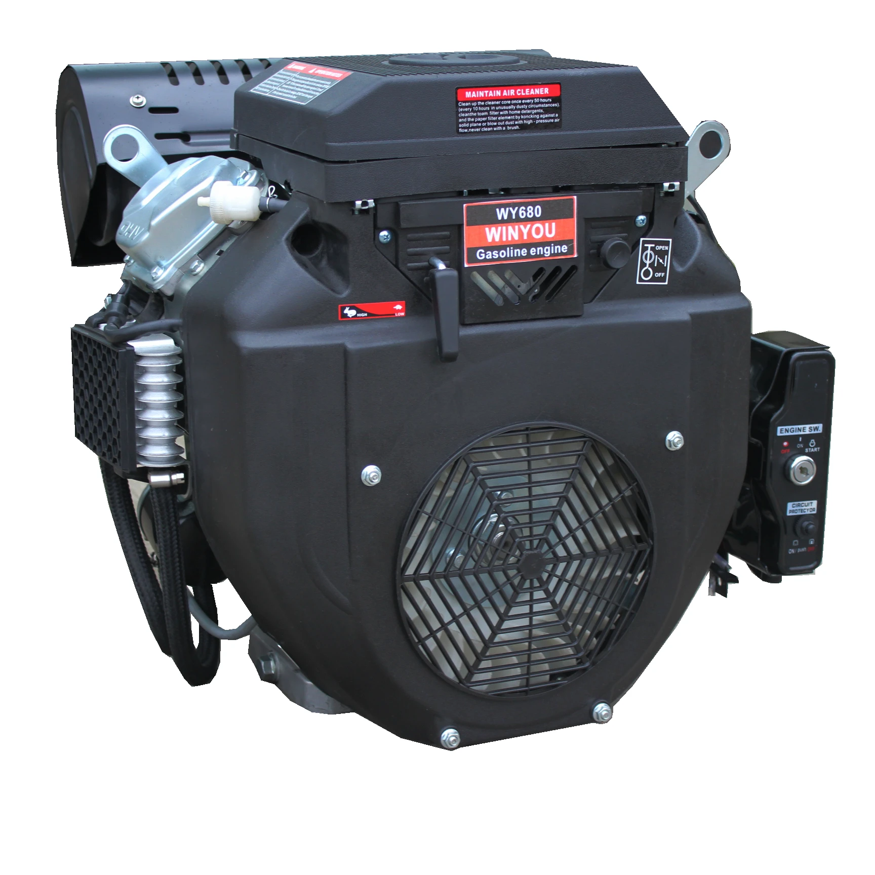 Winyou Power 22hp 26hp Gasoline Engine 680cc 720cc OHV Air Cooled 4 Cylinder V Twin Gasoline engine