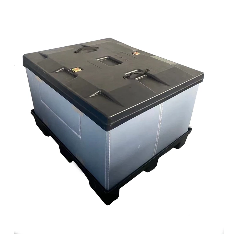 Сверхмощный пластиковый поддон коробки для логистики