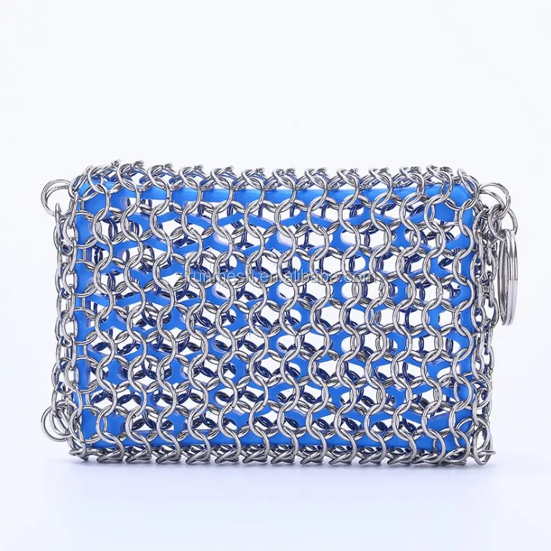 Cast Iron Skillet Cleaner Chainmail Scrubber