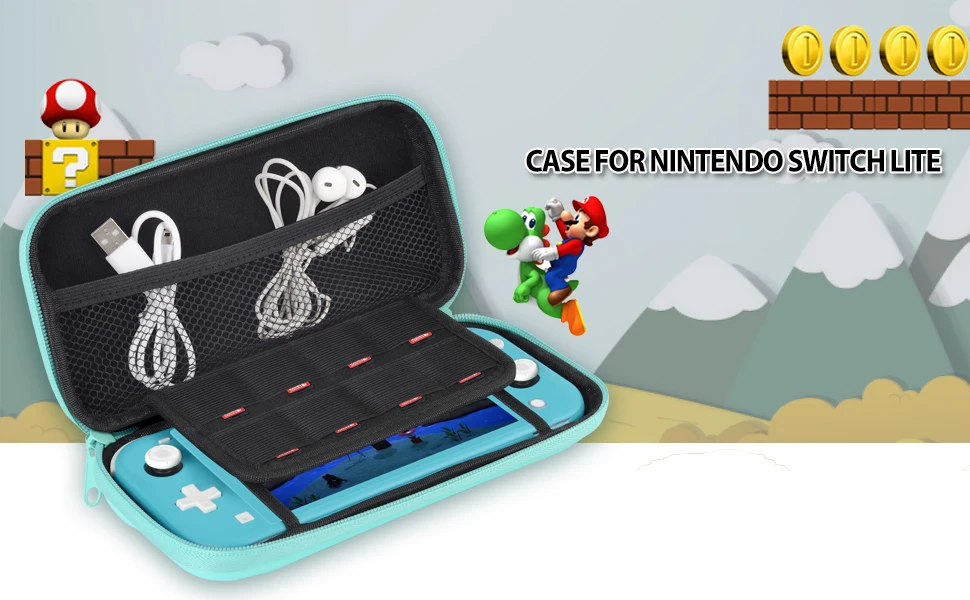 Чехол для переноски совместимый с Nintendo Switch Portable Hardshell тонкий Дорожный подходит аксессуаров