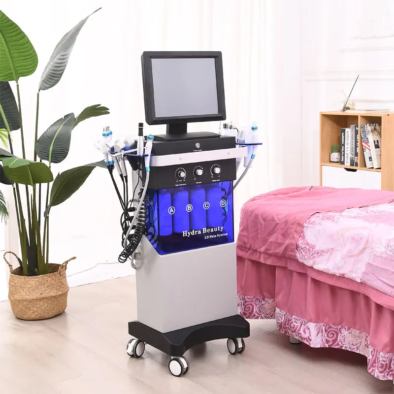 14 In 1 Oxygen Jet Portable Hydra Hydrofacial Facial Treatment Deep Cleaning Machine Beauty Salon Equipment Hydra Machine