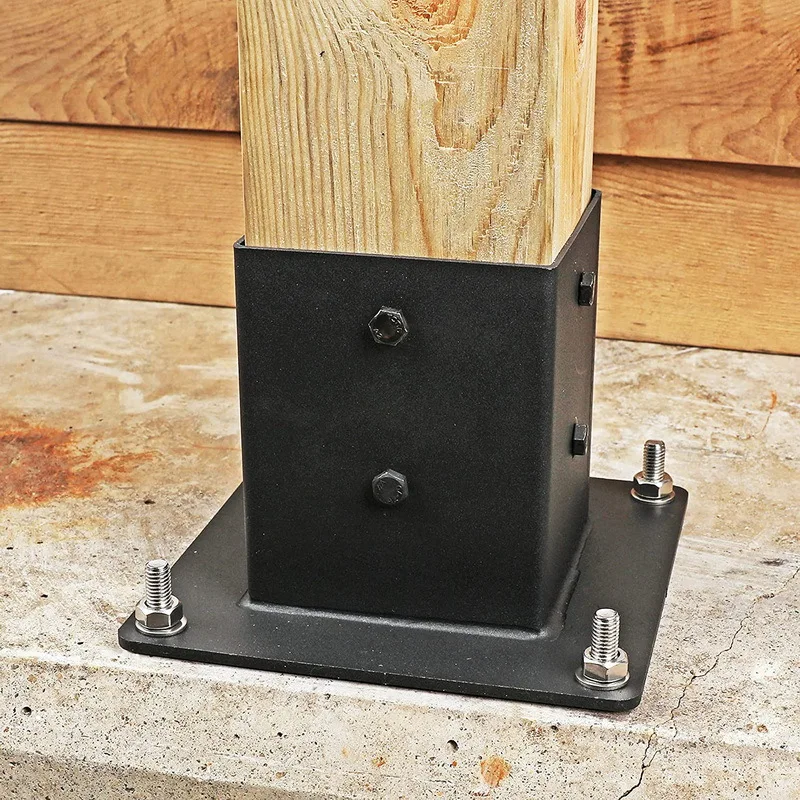 Outdoors building materials customize right angle corner stainless steel metal outdoor garden pergola kit square brackets