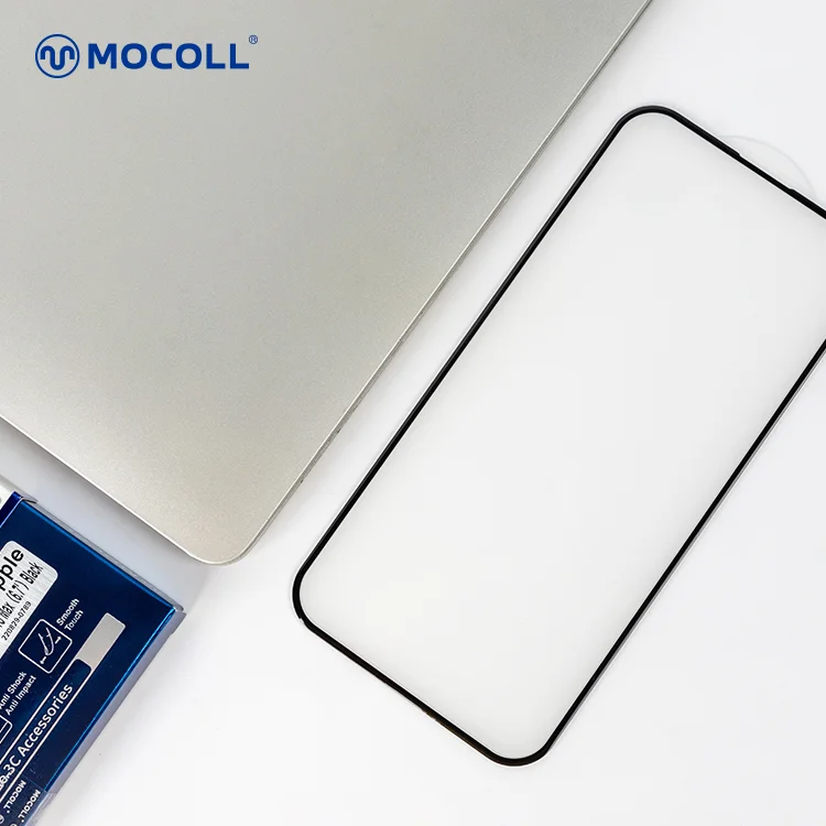 MOCOLL Top Quality Factory  KYANITE Series Japan Asahi  3D Curved Edge HD Clear Tempered Glass Protector for iPhone 14