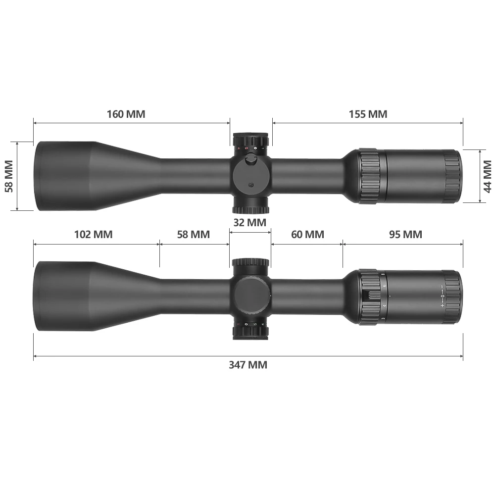 2-12x50 WA IR Shockproof Fogproof Waterproof Long Range Optical Scope