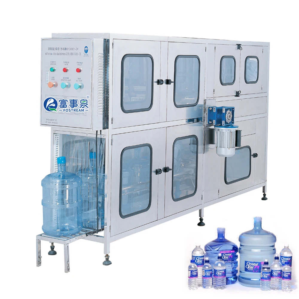 CE Certification Automatic 5 Gallon 20 Liter Bottle Barrel Water Washing Filling Capping Machine