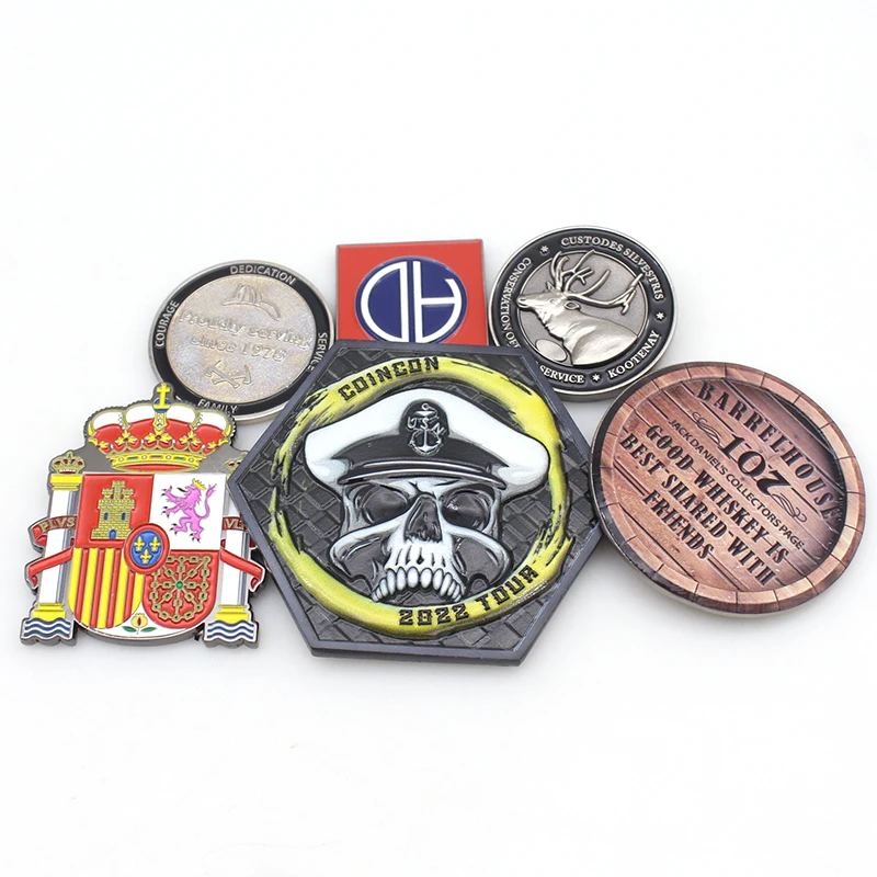 No Minimum Custom Souvenir Fan Copper Coin 3D Gold Silver Zinc Alloy Metal Custom Challenge Coins