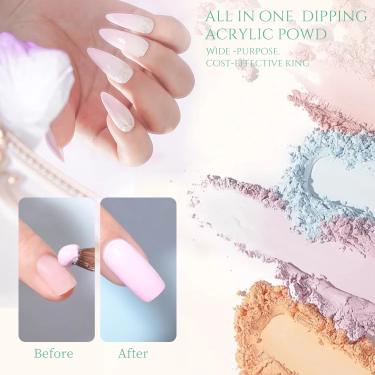 High Quality Cheap Price 15ml 2 In 1 Dipping Powder Nail Polish Acrylic Powder