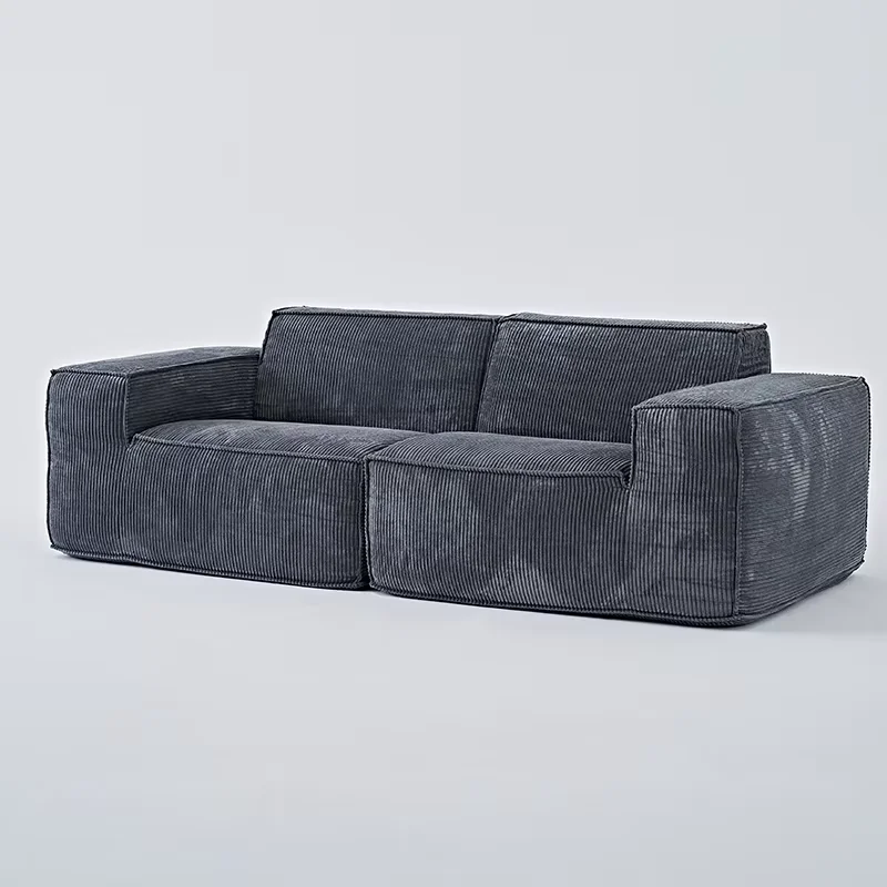 modern compressed sofa The corduroy fabric sofa set furniture living room modern luxury 2024 2 seats compressed furniture