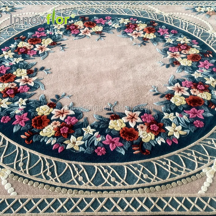 Natural Grand Tapis Oriental De Salon Pour Home Hotel Living Room Hand Made Pure Wool Silk Area Rug Karpet Bulu Carpet For Sale