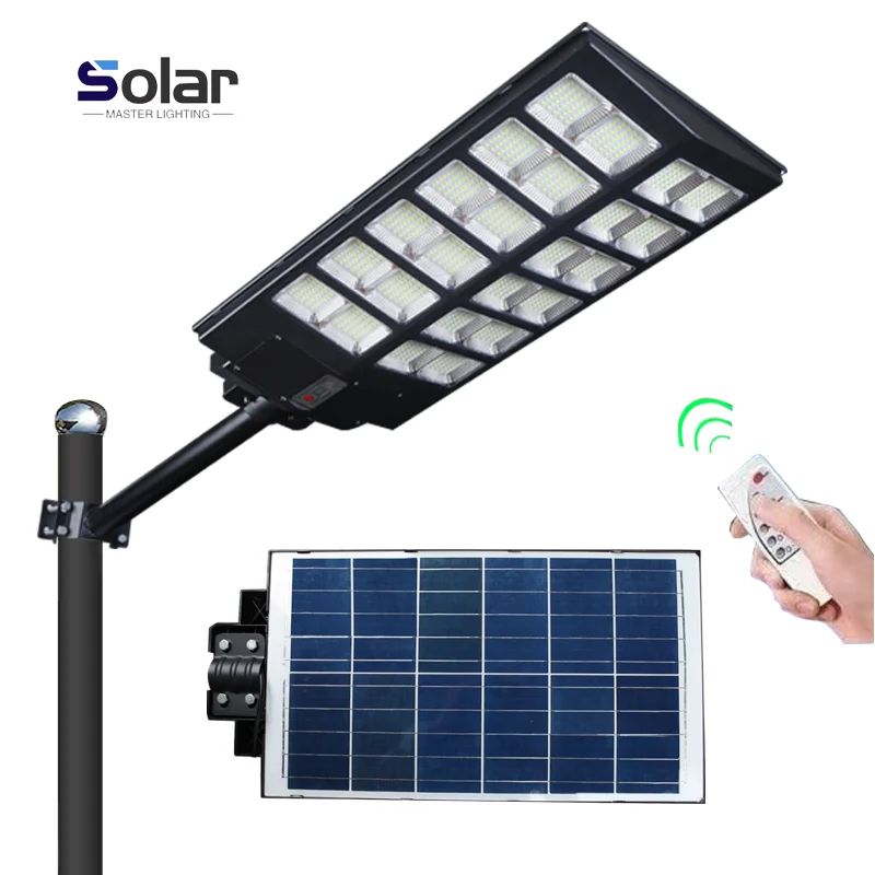 600W/800W/1000W/ Super Bright Wide Angle Solar Street Light Outdoor with Motion Sensor for Parking Lot Yard Garden Patio Stadium