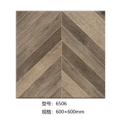 Nordic Spelling Fish Bone Wood Grain Brick Arrow Wood Tile Living Room Non-slip Floor Tile 600x600 Antique Tile