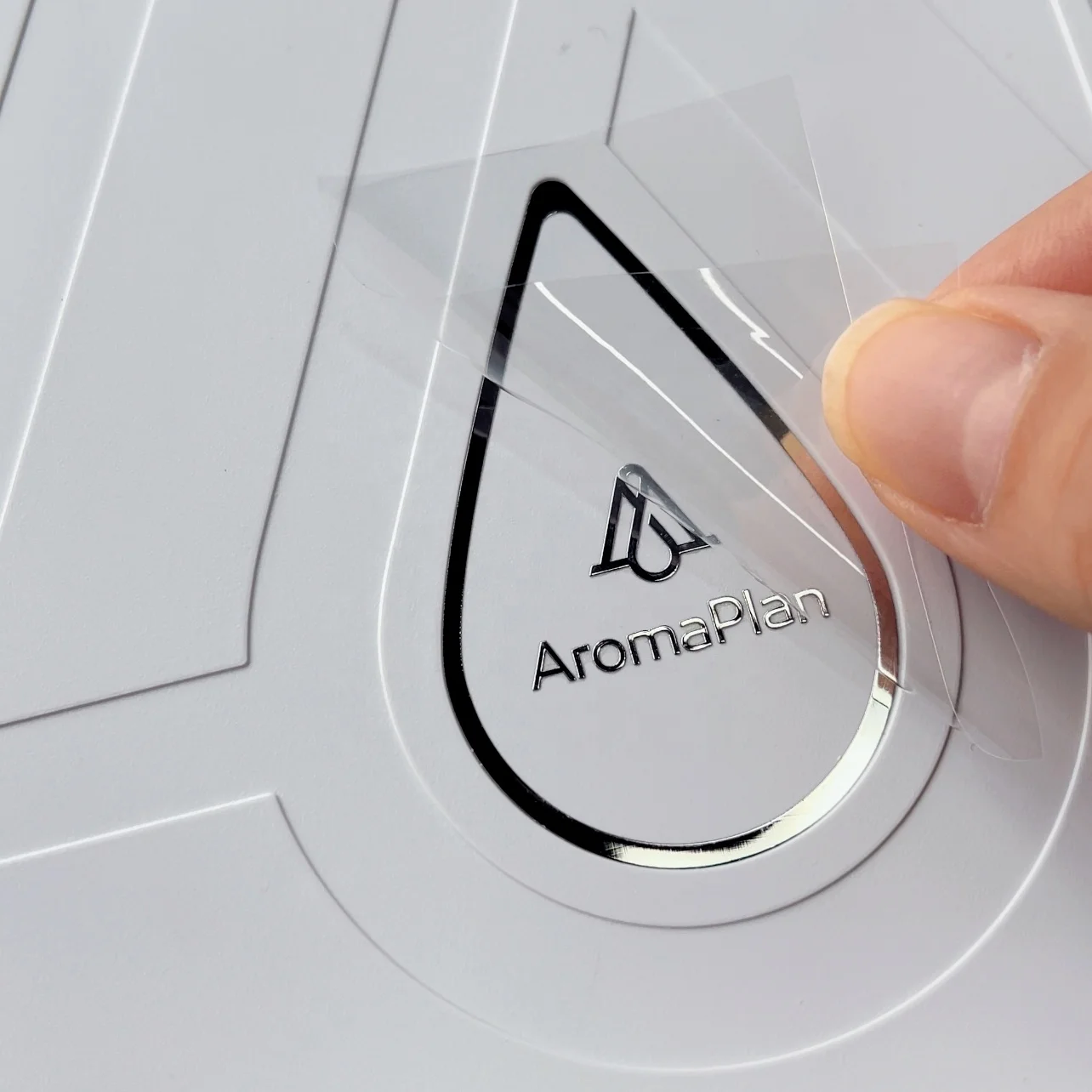 Waterproof High quality logo Letters Nickel Decal Label Stickers on package Metal Transfer 3d sticker