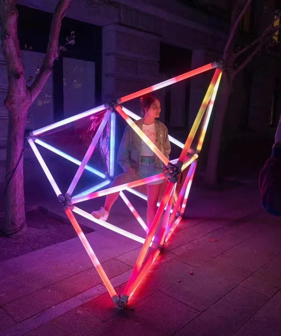 DJ Club Stage Tube Lights RDM DMX Lighting 3D Pixel Tube RGB Light LED DMX