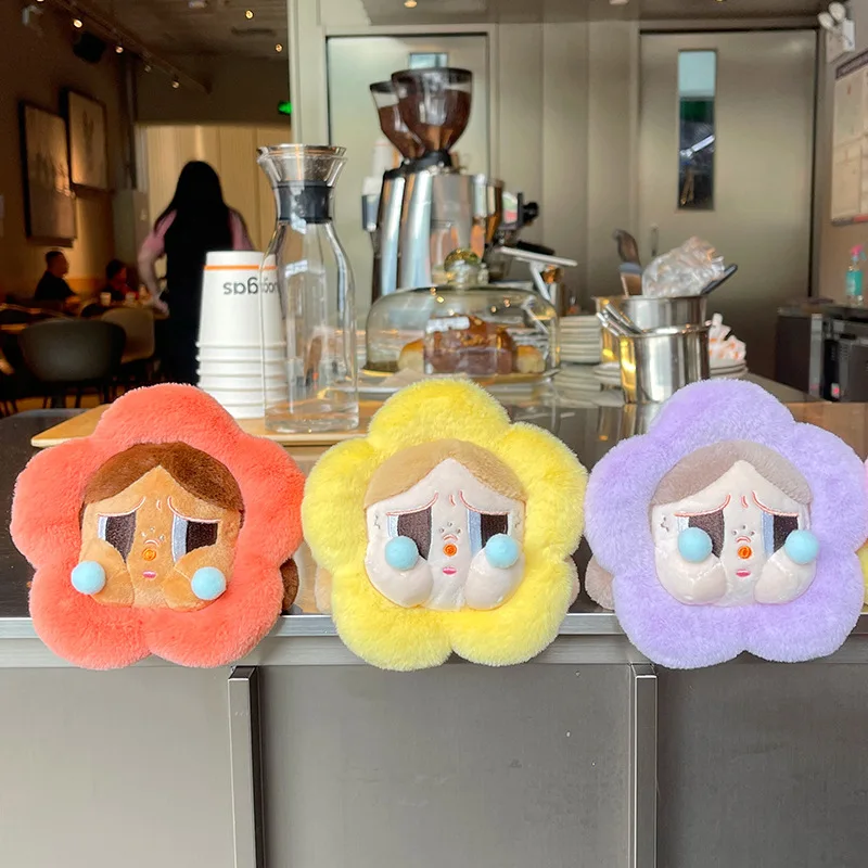 Kawaii Keychain Crybaby Blind Box Soft Plush Toy Crybaby Club Series Plush Flower Crybaby Mystery Cute Animal Keychain
