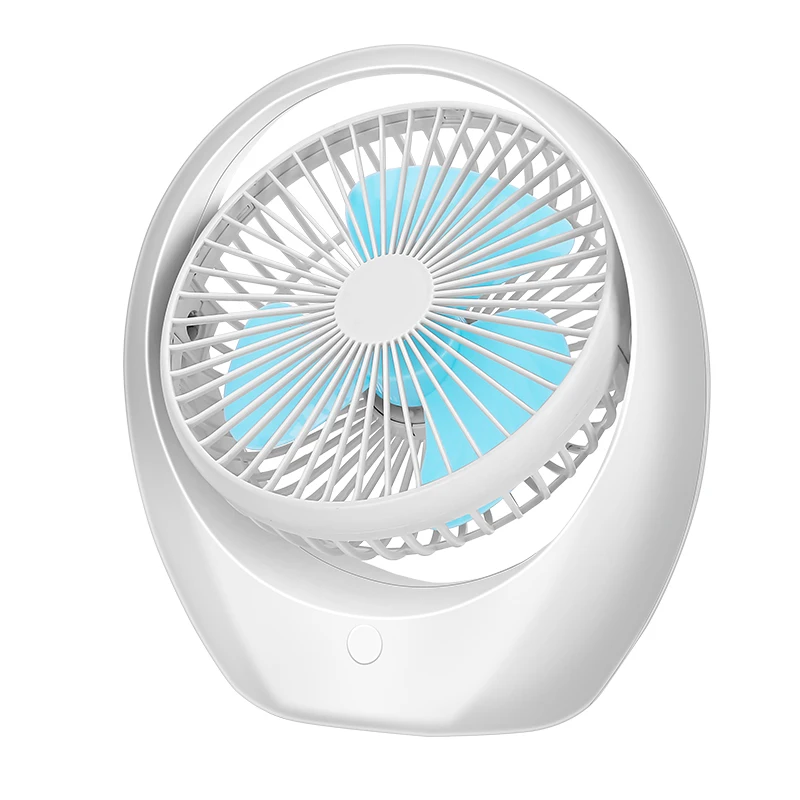 New Summer  Mini Fan USB Rechargeable Water Mist Fan With Lithium Battery Office Home Round Table Pedestal Cooling Fan
