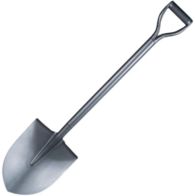 Digging steel spade shovel head with carbon steel handle garden tool Pointed shovel Spade