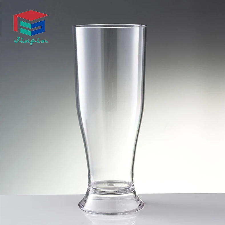 Bar use unbreakable clear 585ml plastic large beer glasses 20oz Polycarbonate Beer Mug