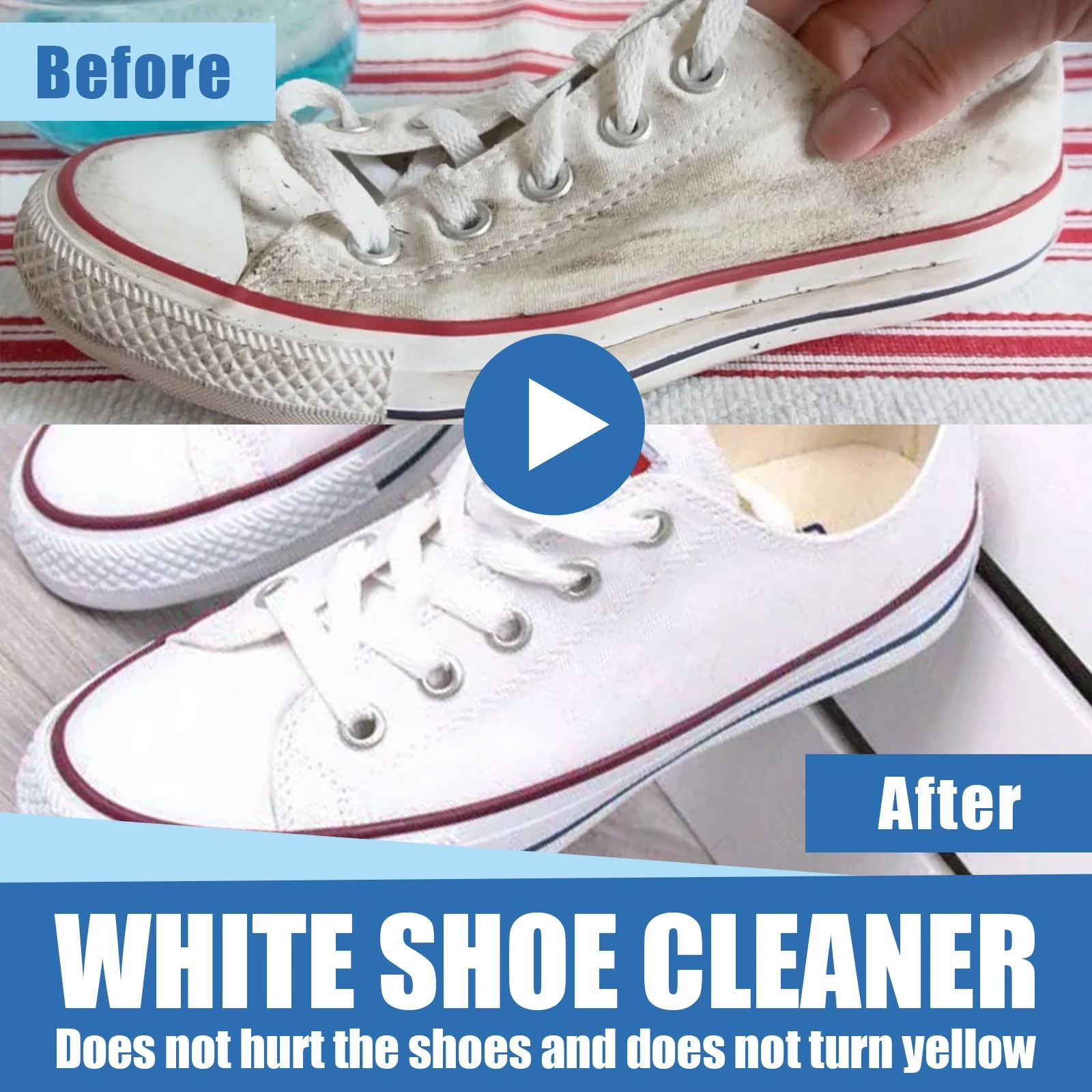 One-Wipe Whitening Solid Shoe Cleaning Cream No-Wash Stain Removal Sports Canvas Shoes Artifactual Care Product Other Apparel