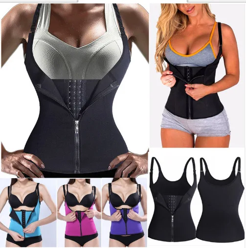 Women Postpartum workout waist trainers Sauna Effect Neoprene Body Shapers Slimming Corset waist trainer logo vest women