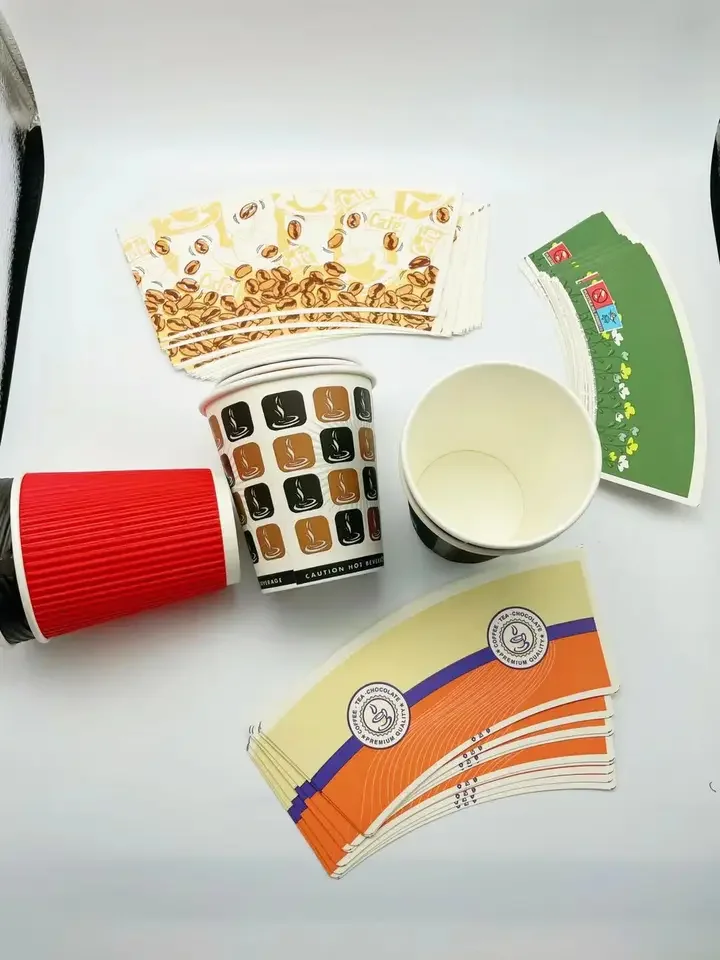 Paper Cup Supplier Wholesale Cheap Price paper cup raw materials Coated Printed Paper Cup Fan