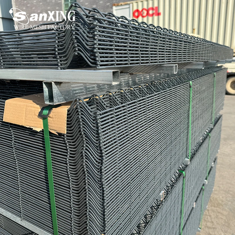 wholesale prices Black Metal 3D bending fence panel Home Decor Custom Welded Wire Mesh Fence Park Playground Protection Fence