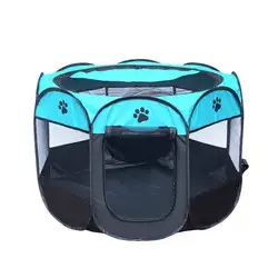 Portable Pet Play pen dog Playpen Eight Mesh Panels Outdoor Pop Up Dog Tent Waterproof Breathable Foldable Pet Tent