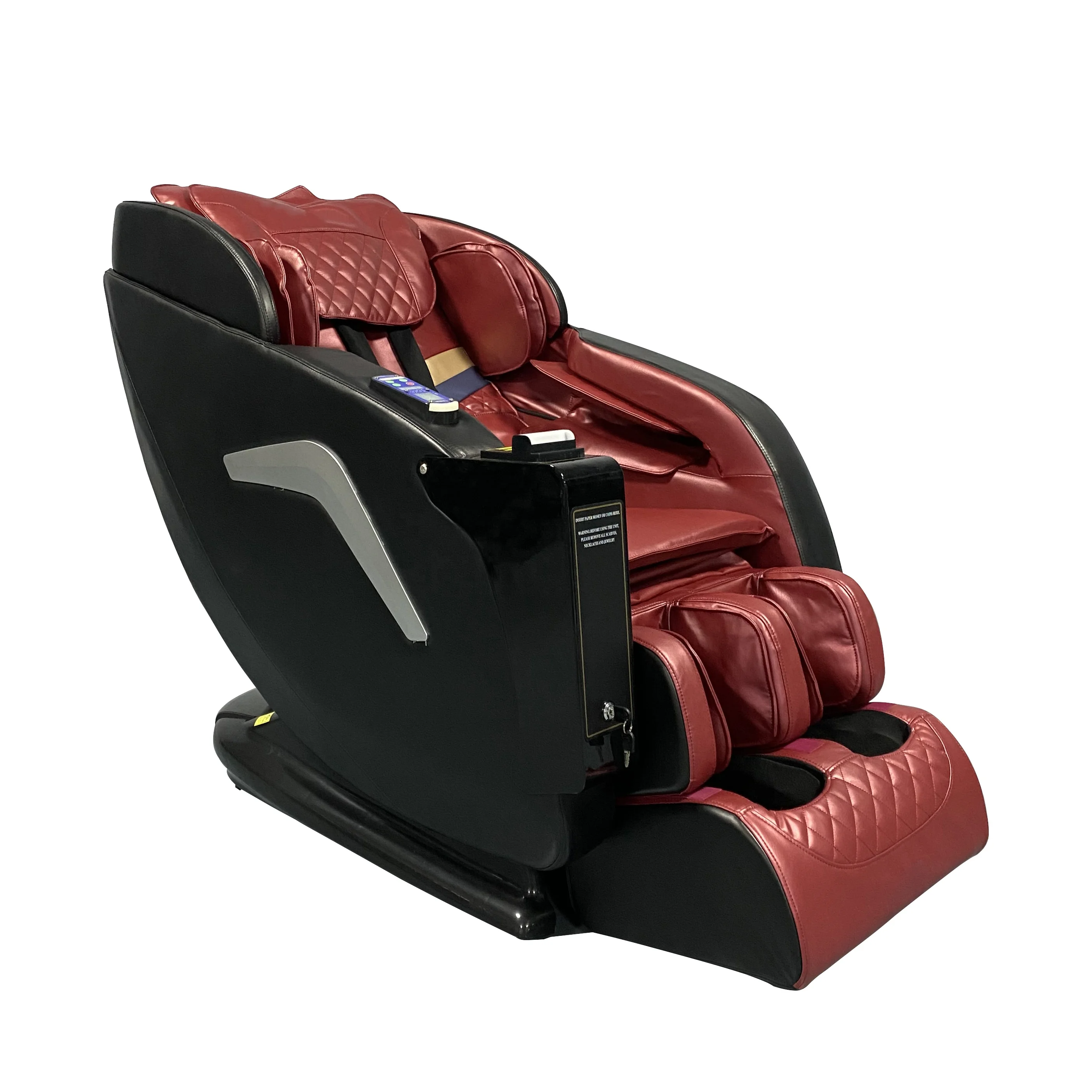Hot sale commercial full body 4d zero gravity vending machine bill Acceptor luxury massage chair with footrest and massage