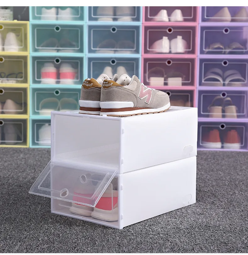 Shoe Box Convenient Durable Storage Clear Stackable Plastic Wholesale Cheap Simple Home Decoration Storage Boxes & Bins Classic