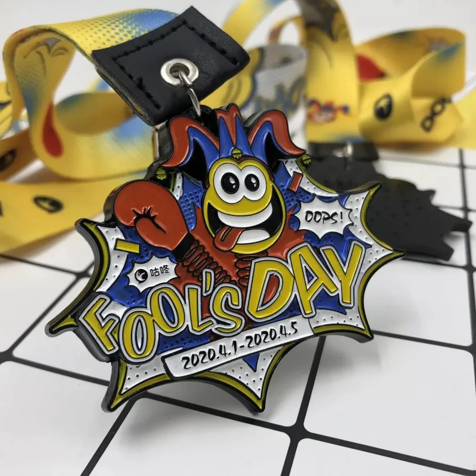 Manufacturer OEM Matte Nickel Plating Cycling Bike Medal with Ribbon