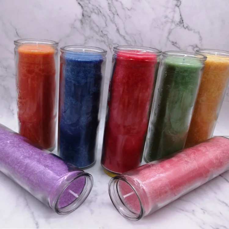 Wholesale Cheap Spiritual Saint 7 days long burning Jesus Glass Candles