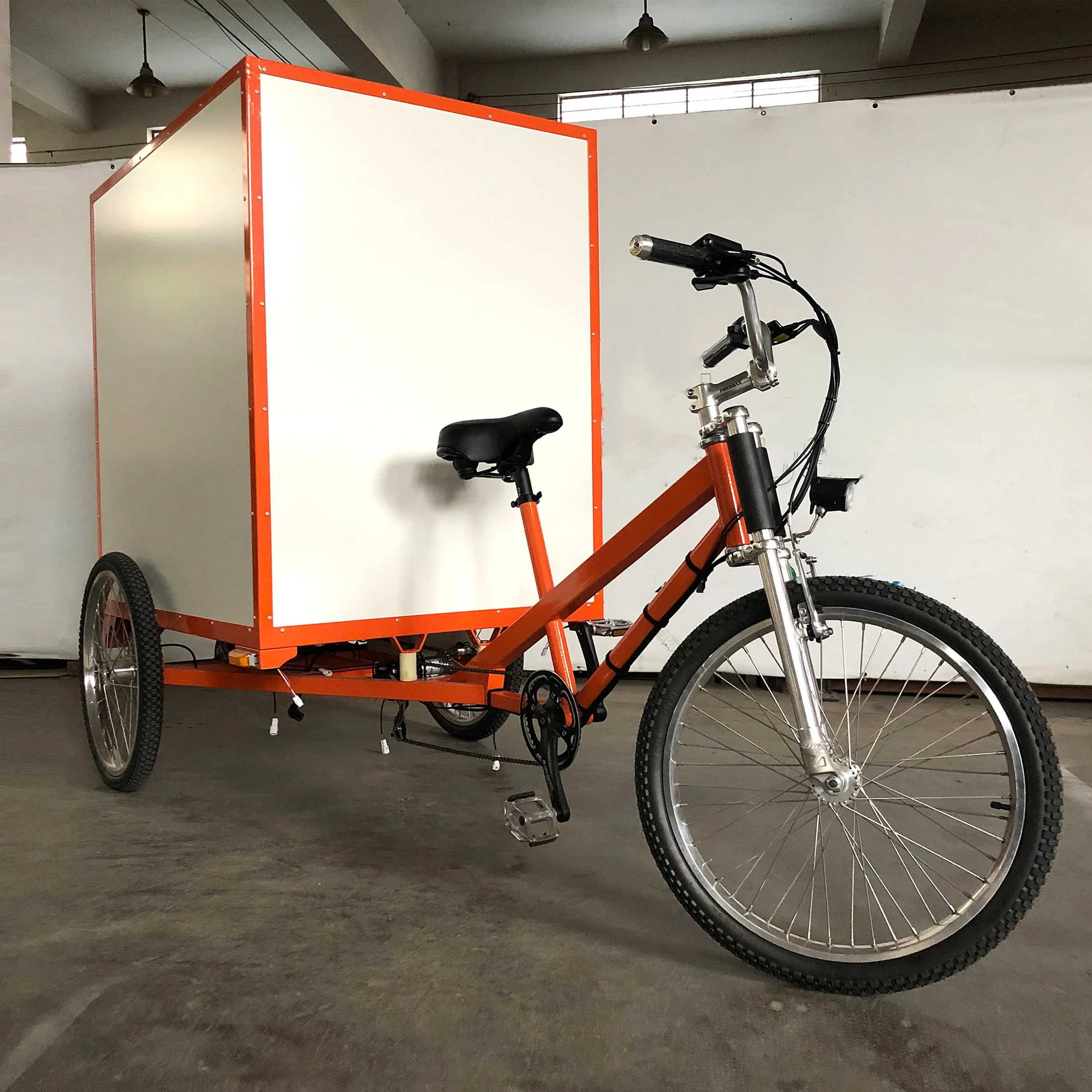 China Manufacturers City Street Cargo Transportation 48v 500W Three Wheels Electric Cargo Trike Cargo Bike