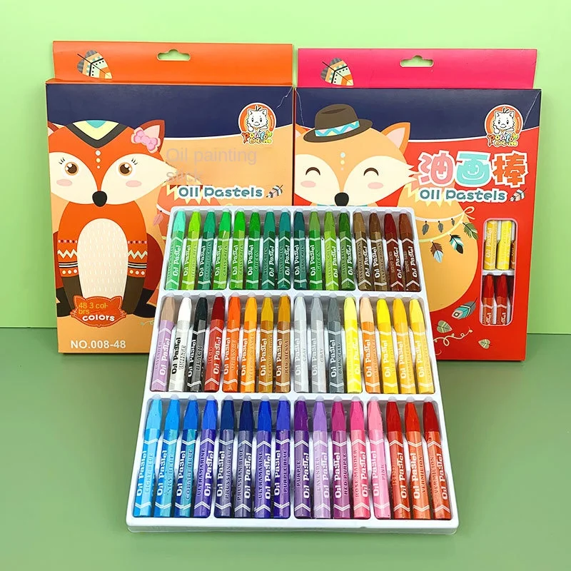 Qianhui oil painting stick Children 12 color heavy color painting supplies tools Art painting tool paintbrush color lead crayon