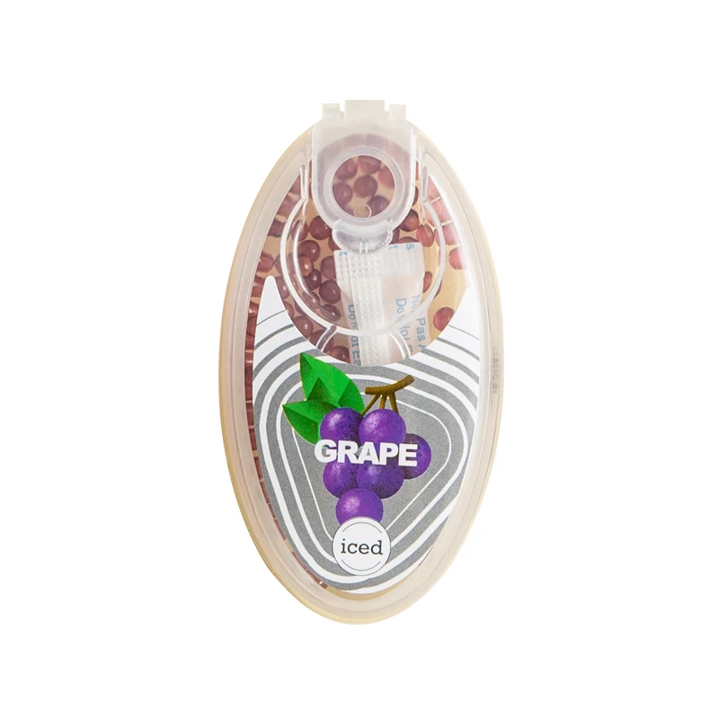 Flavored Cigarette Pops Menthol Capsule Beads Balls Filter with Pusher Smoking Cigaret Accessories Mint Fruit Flavors 100pcs/Box