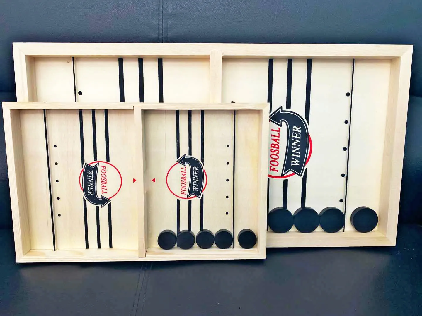 Fast Sling Puck Game Wooden Hockey Table Game Winner Board Games Toys for Adults Parent Child Interactive Chess Toy Board Table