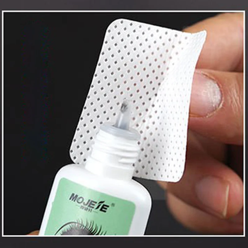 Bottle Fabric Cleaning Beauty Cloth Polish Soft Non-Woven Lash Extension Pad Rremover Glue Adhesive Eyelash Cotton Nozzle Wipes