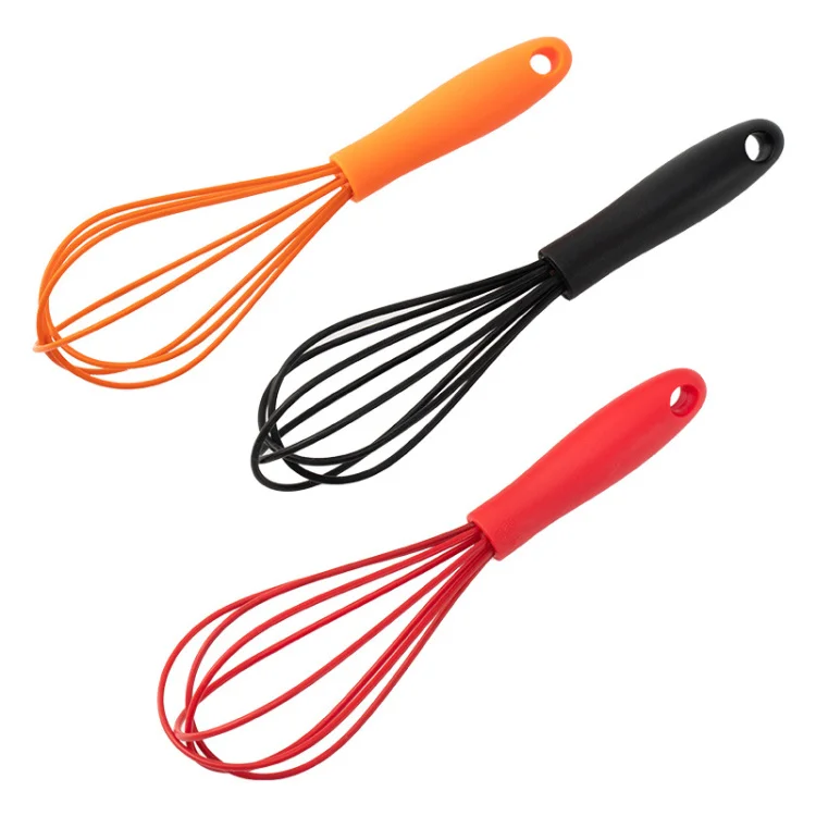 6 Inch Small Egg Beater Mini Silicone Kitchen Whisks