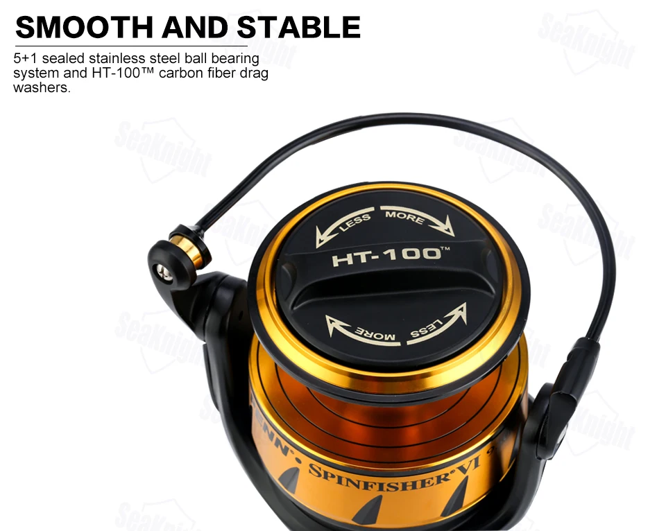 Спиннинговая катушка PENN SPINFISHER VI SSVI 3500 4500 5500 6500 7500 8500 9500 10500 для морской