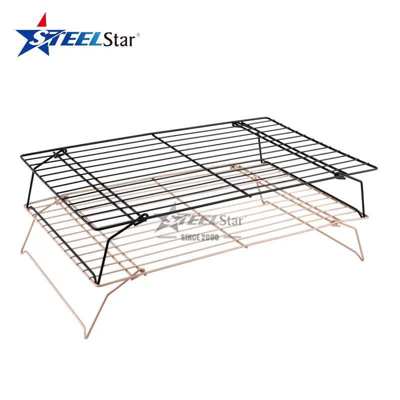 Barbecue BBQ Accessories Stainless Steel Baking Cooling Rack Wire Net Steaming Barbecue Rack / Oven BBQ Grill