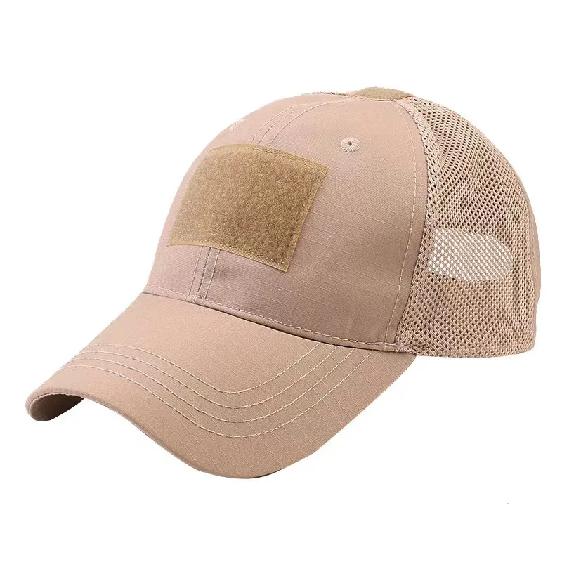 Breathable Rib-Stop Mesh Fabric Duty Tactical Cap for Hiking Hunting Fishing 6Panels Sports Baseball Camouflage Caps